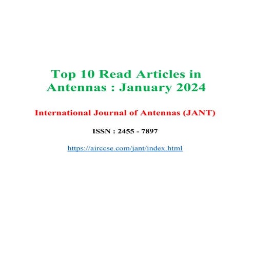 January2024-Top 10 Read  Articles in JANT.pdf