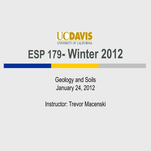 January 24 ESP 179 GEO& Soils