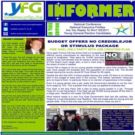 Young Fine Gael January Informer