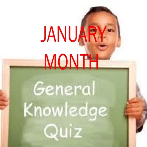 January month gk quiz