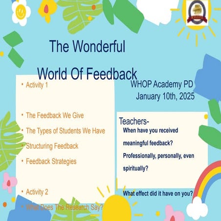 Teacher Professional Training-Effective Feedback for students.pptx