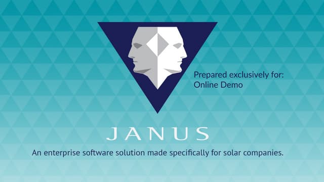 Janus Software Demo for Solar Companies - CRM - Field Service GPS Application