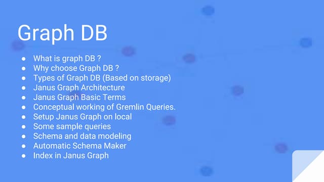 JanusGraph DataBase Concepts