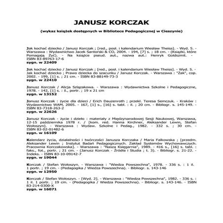 Janusz Korczak