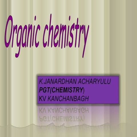 ORGANIC CHEMISTRY - BASIC