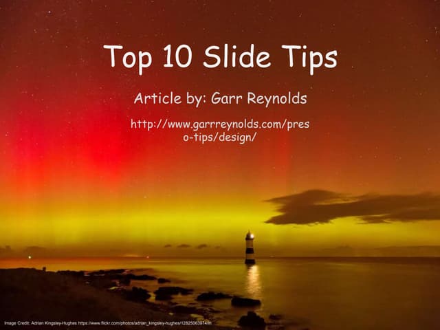 Top 10 Tips for PowerPoint Presentations