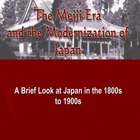 Japan   - Meiji 18th and 19th centuries