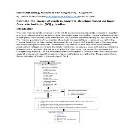 Estimate the causes of crack in concrete structure based on Japan Concrete In...
