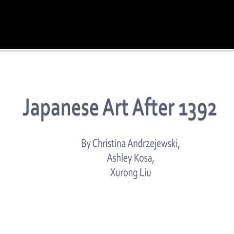 Japanese art after 1392 (full)
