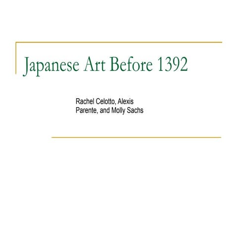 Japanese Art Before 1392 1