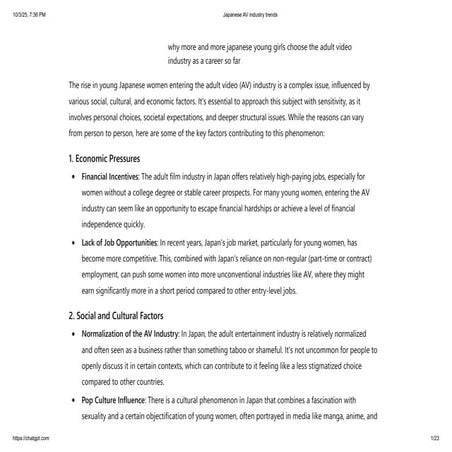 AV industry trends in Japanese social reference | PDF