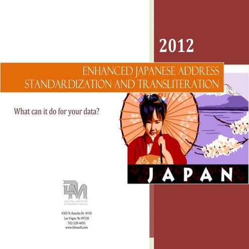 Japanese Address Standardization and Transliteration