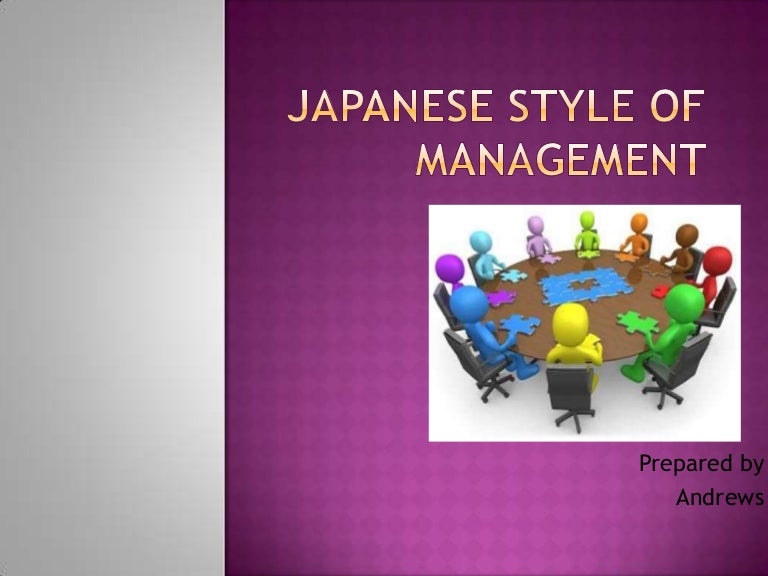 Japanese style of management