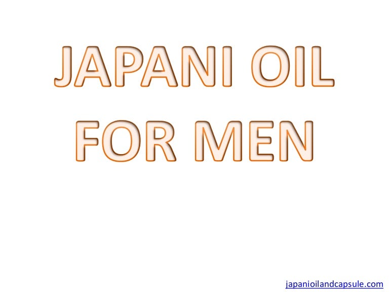 Japani oil for men