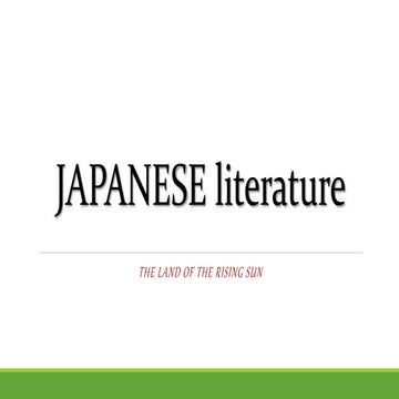 Japan Literature