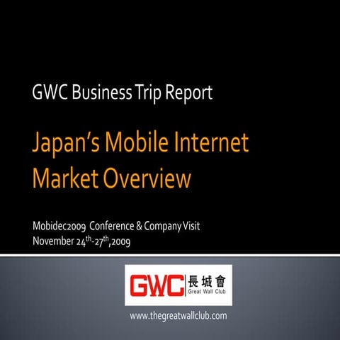 Japan mobile internet market overview