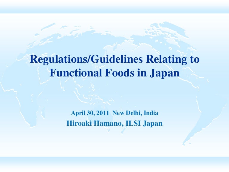 Japan Regulations & Guidelines for Functional Foods