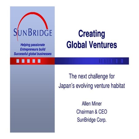 Japan's venture habitat