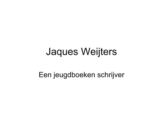 Jaques Weijters