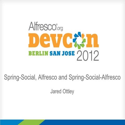 Spring Social, Alfresco and Spring-Social-Alfresco