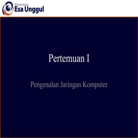 Jaringan Komputer dan menangani terhadap jaringan jaringan