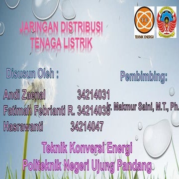 Jaringan distribusi tenaga listrik