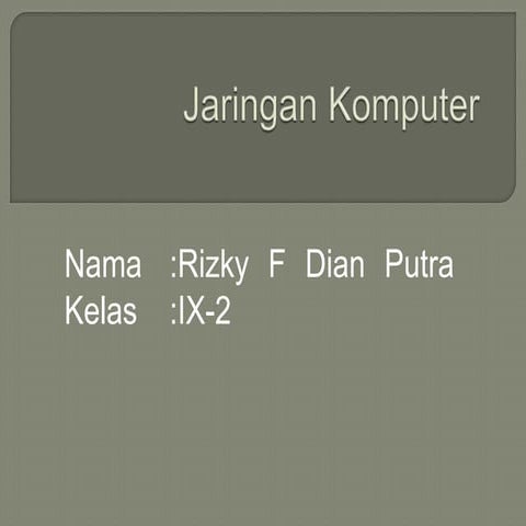 Jaringan Komputer