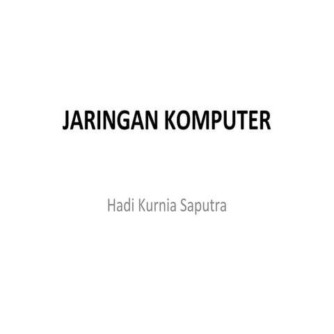 Jaringan komputer