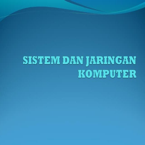 Jaringan komputer
