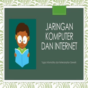 Pengertian jaringan komputer dan internet
