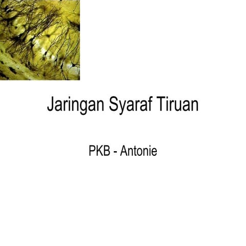 Jaringan syaraf tiruan
