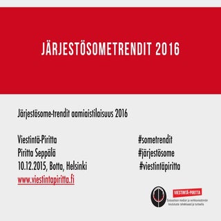 Viestintä-Pirittan Järjestösometr...