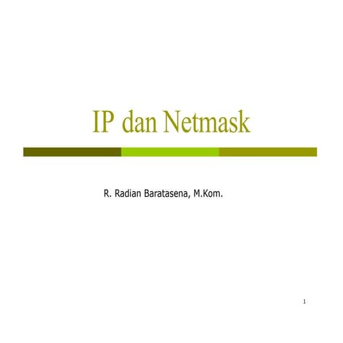 IP dan Netmask