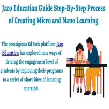 Jaro Education Guide Step-By-Step Process of Creating Micro and Nano ...