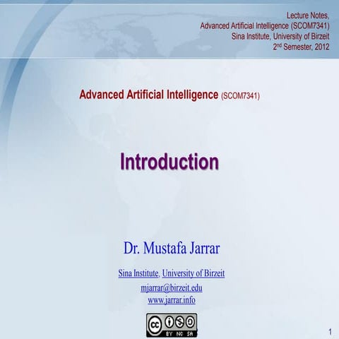 Introduction to Artificial Intelligence 
