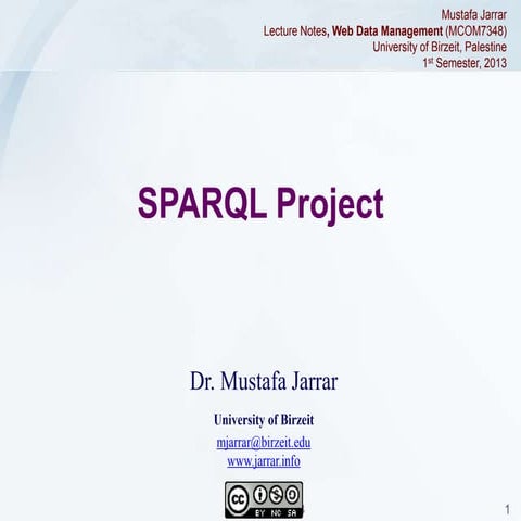 Jarrar: Sparql Project