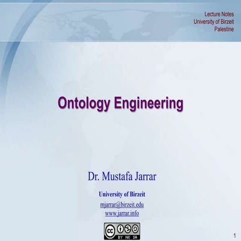 Jarrar: Ontology Engineering and Double Articulation