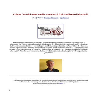Chiusa l’era dei mass media, come s...