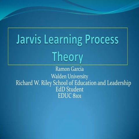 Jarvis learning process theory