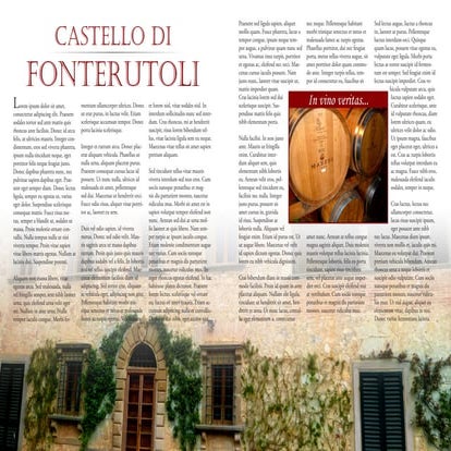 Mazzei Winery magazine spread