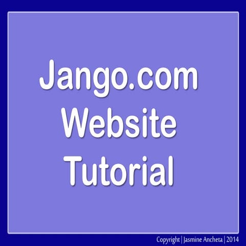 Jango.com Website Tutorial | PPT