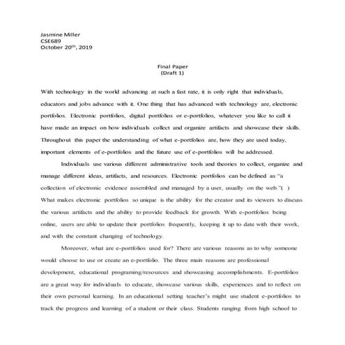 Jasmine miller cse689
