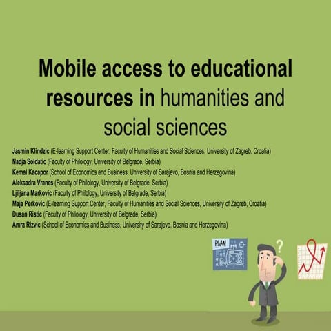 Mobile access to educational resources in humanities and social sciences
