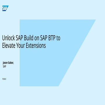 Presentation on SAP BTP – SAP BUILD PROCESS AUTOMATION By Anurag ...