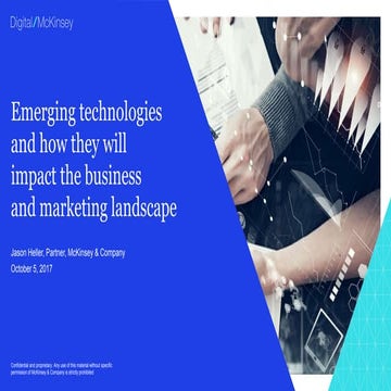 Emerging technologies and how they will impact the business and marketing lan...
