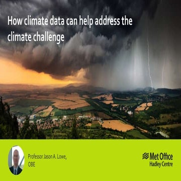 How climate data can help address the climate challenge