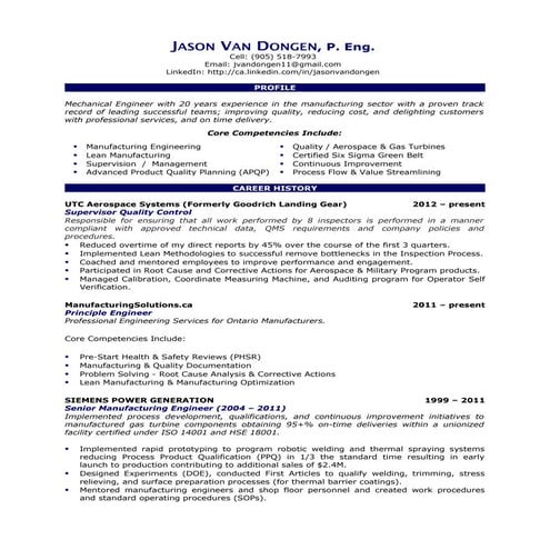 Jason van dongen resume 2013