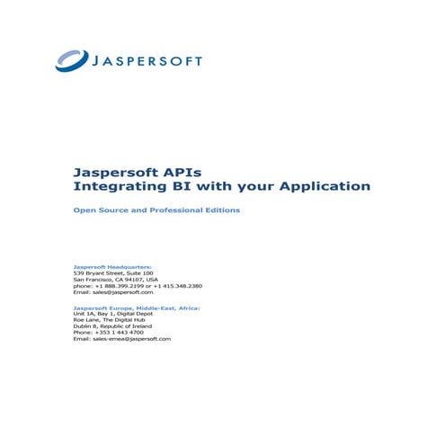 Jasper Soft%20 Ap Is