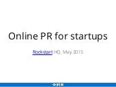 Online PR for Startups: an introduc...