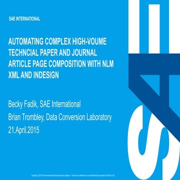 Automating Complex High-Volume Technical Paper and Journal Article Page Compo...